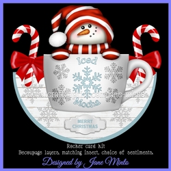 CHRISTMAS MOCHA rocker card
