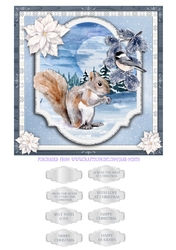 WINTER SQUIRREL quick card