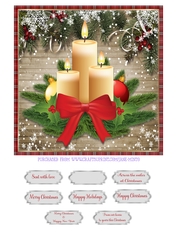 CHRISTMAS CANDLES quick card