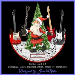 ROCKIN CHRISTMAS rocker card