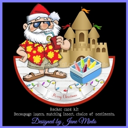SUNNY SANTA rocker card