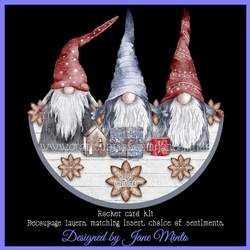 3 WISE GNOMES rocker card