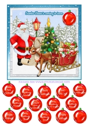 SANTA CLAUS IS COMING TO TOWN quick card