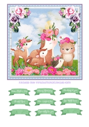 DEER FRIENDS quick card