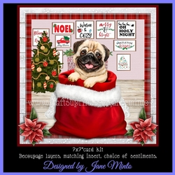 CHRISTMAS PUG mini kit