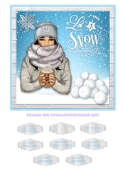 LET IT SNOW SOMEWHERE ELSE - quick card