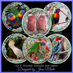 CHRISTMAS TOPPERS - BIRDS