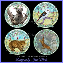 MIXED AUSTRALIAN ANIMAL TOPPERS