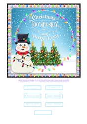 SPARKLY CHRISTMAS quick card