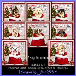 CHRISTMAS PUPPIES bumper kit 2
