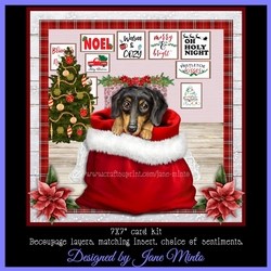 CHRISTMAS DACHSHUND mini kit