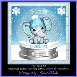 BABYS FIRST CHRISTMAS - BLUE