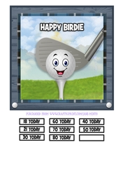 HAPPY BIRDIE quick card