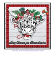 CHRISTMAS HIGHLAND COO quick card