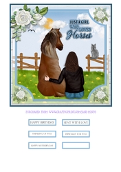 LOVE HORSES quick card