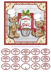 COOKIES FOR SANTA quick card