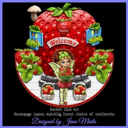 STRAWBERRY FIELDS rocker card