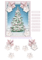 PINK CHRISTMAS quick card