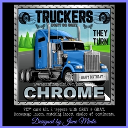CHROME TRUCKERS Blue Truck