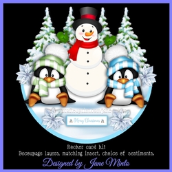 SNOW FRIENDS rocker card