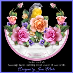 ROBIN & ROSES rocker card