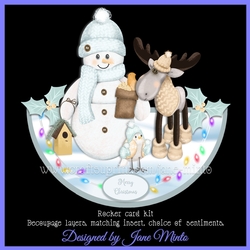 MOOSE & FRIENDS rocker card