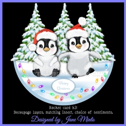 HAPPY PENGUINS rocker card
