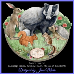 HEDGEROW FRIENDS ROCKER CARD