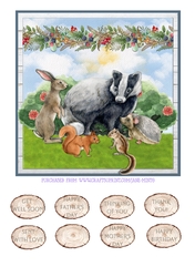 HEDGEROW FRIENDS quick card