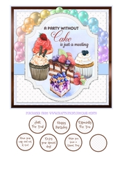 PARTY WITHOUT CAKE quick card