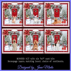 CHRISTMAS DOOR DOGS bumper kit 2