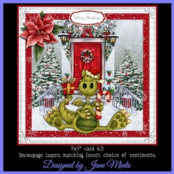 CHRISTMAS DOOR - DRAGON