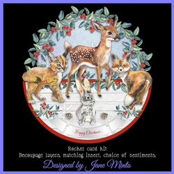 DEER FRIENDS ROCKER CARD