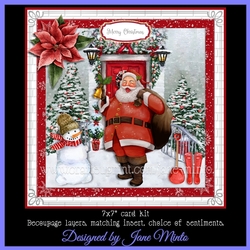 CHRISTMAS DOOR - SANTA