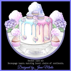 CAKE & CANDY FLOSS rocker card