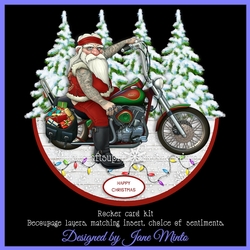 COOL SANTA rocker card