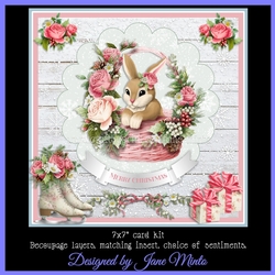 CHRISTMAS BUNNY BASKET mini kit