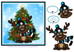 AFL CHRISTMAS REINDEER - PORT ADELAIDE