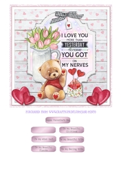 LOVE YOU MORE quick card