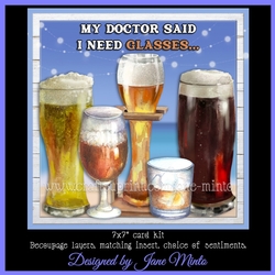 NEED GLASSES - BEER & WHISKY