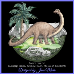 DINO ROCKER CARD with ages