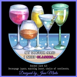 NEED GLASSES - rocker card