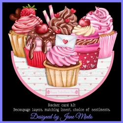 LOVE CUPCAKES rocker card