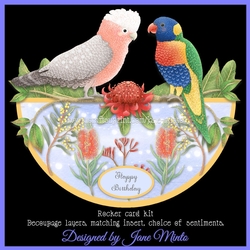 AUSSIE BIRDS rocker card