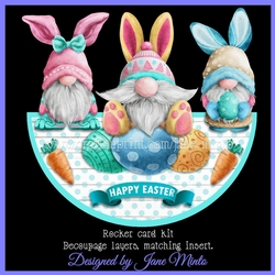 EASTER GNOMES rocker card