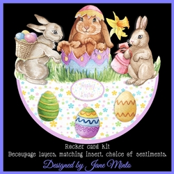 EGG HUNT rocker card