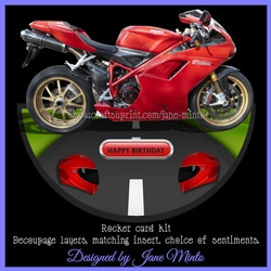 MOTORBIKE rocker card