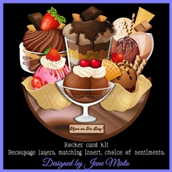 DESSERTS rocker card