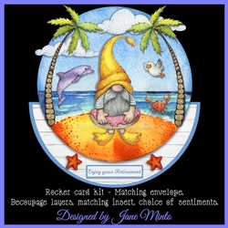 GNOME BEACH rocker card