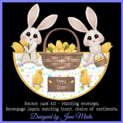 EASTER TULIPS rocker card